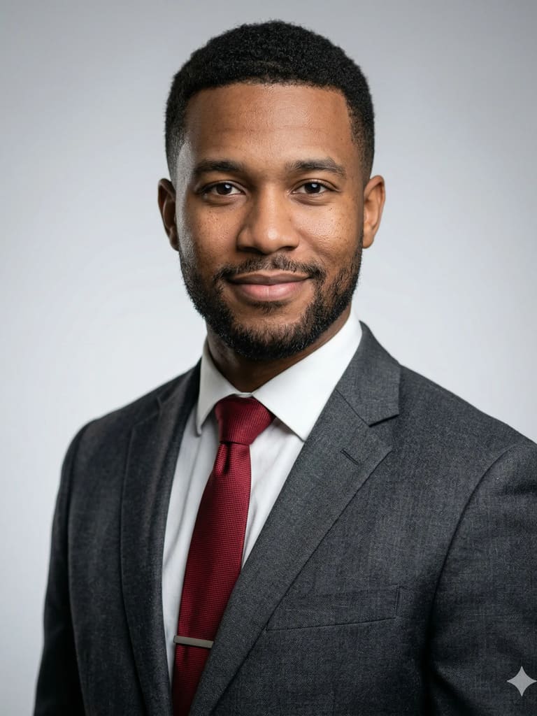 Executive in Grey Business Portrait (Variation 2)