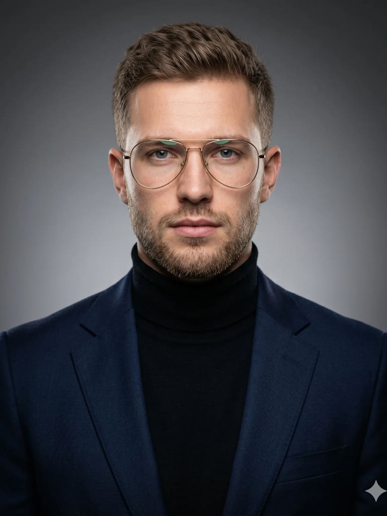 Sharp Intellect Business Portrait (Variation 3)