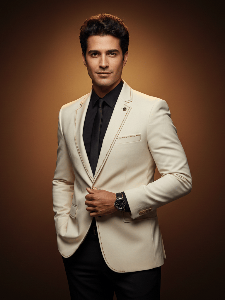 Sharp Formal Contrast Business Portrait (Variation 2)