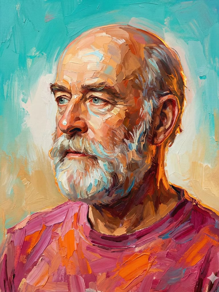 Impasto Portrait Ai Art (Variation 4)