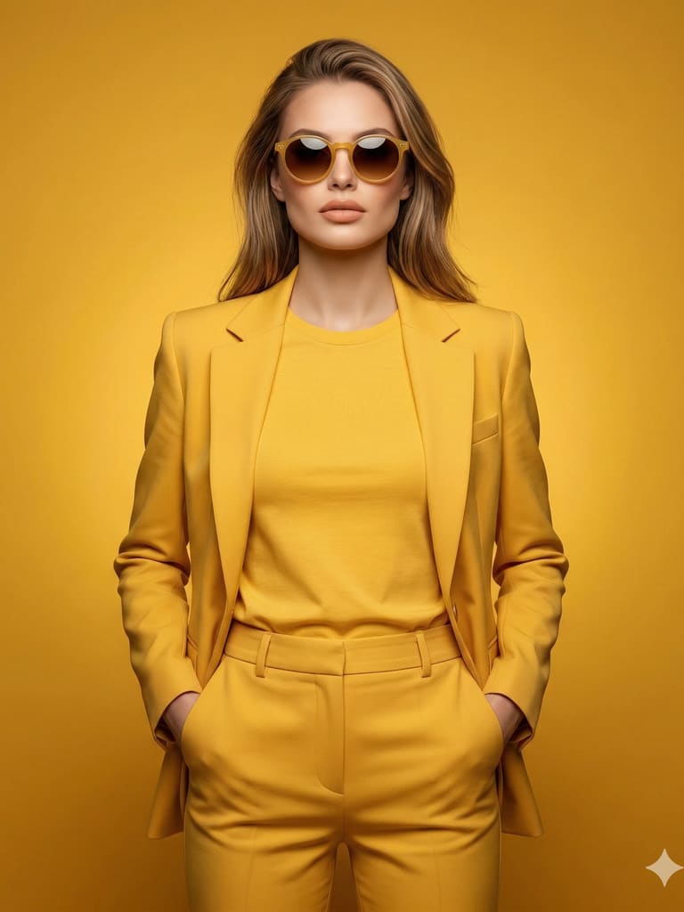 The Yellow Power Suit Portrait (Variation 3)