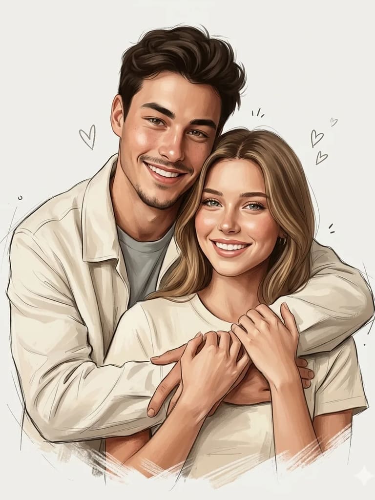 Heartfelt Connection Ai Art (Variation 4)