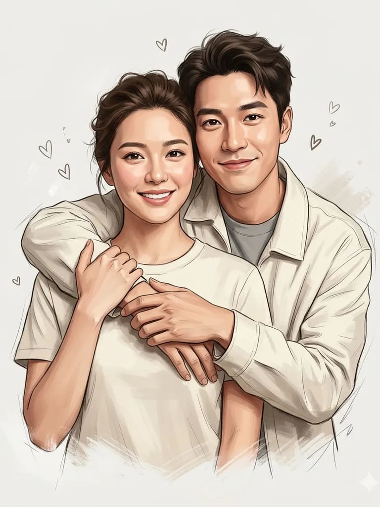 Heartfelt Connection Ai Art (Variation 5)