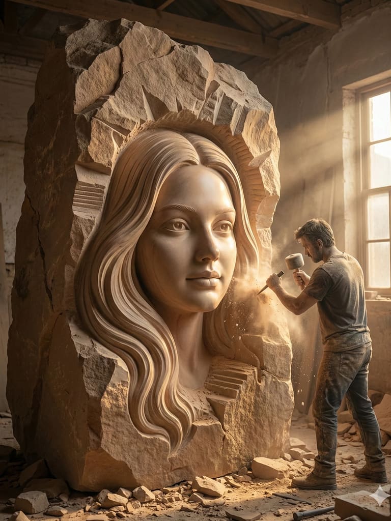 Carving the Infinite Ai Art (Variation 1)
