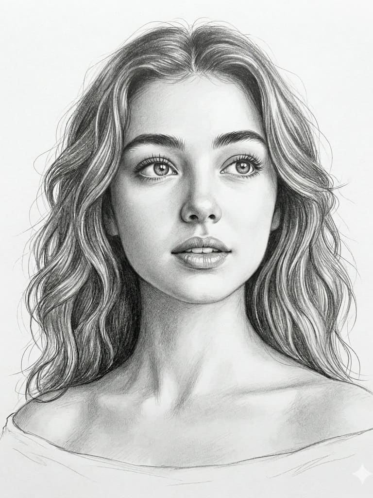 Soft Contours Drawing Illustration (Variation 2)
