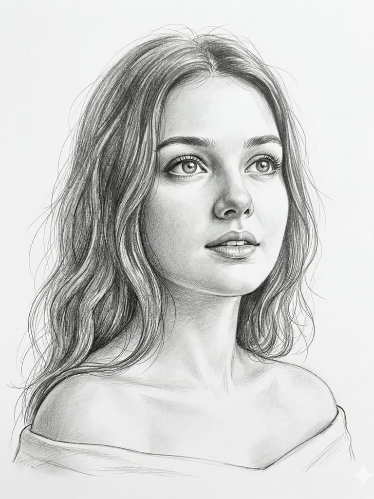 Soft Contours Drawing Illustration (Variation 3)