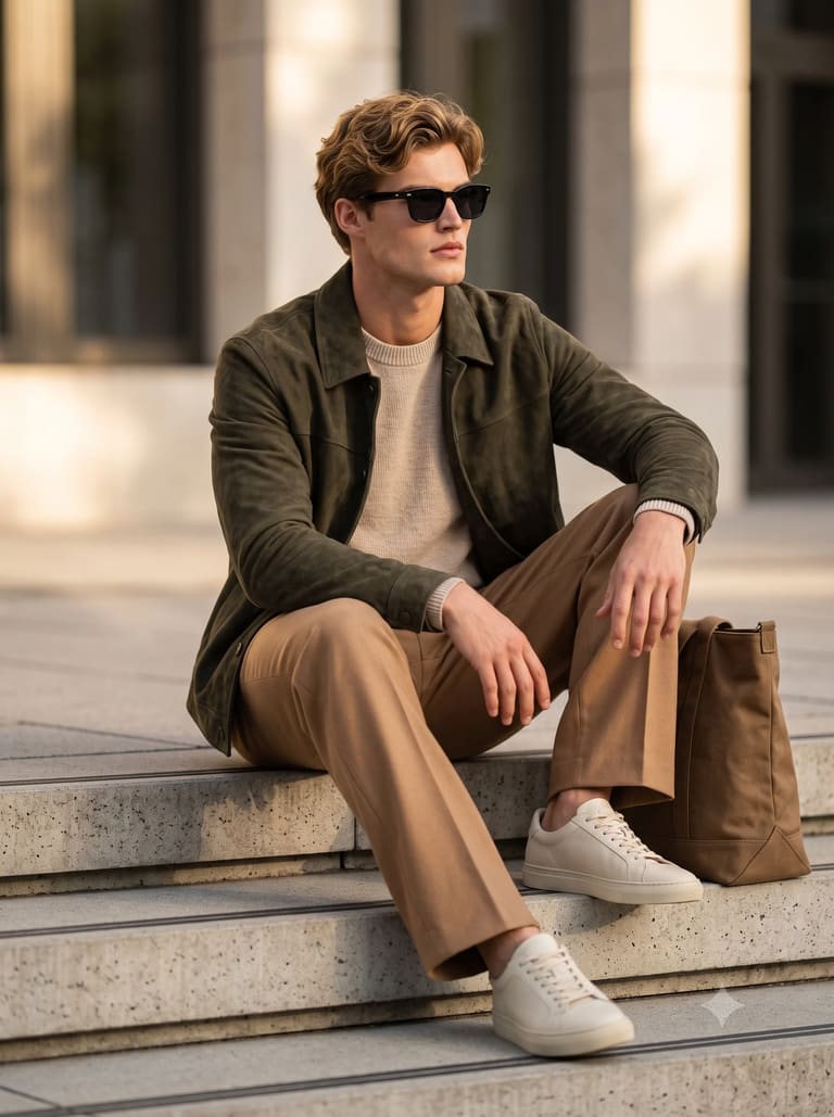 Smart Casual Men's Street Style Look