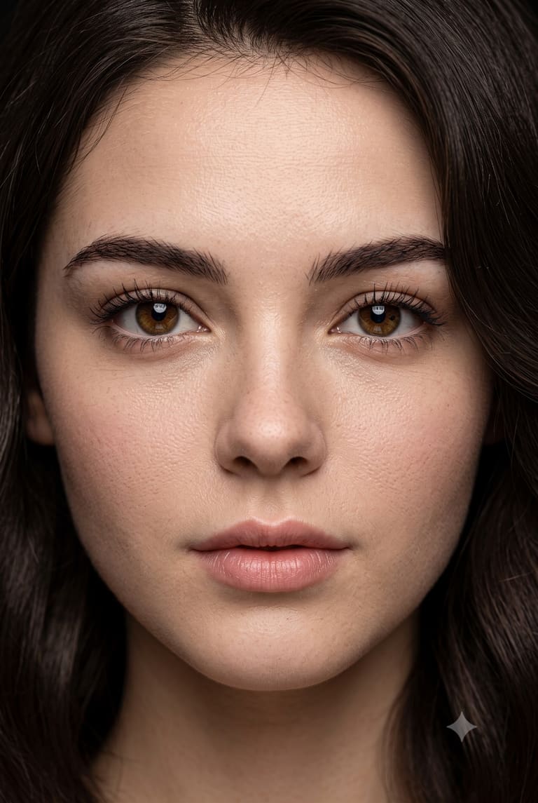 Macro Face Photography of Beautiful Girl