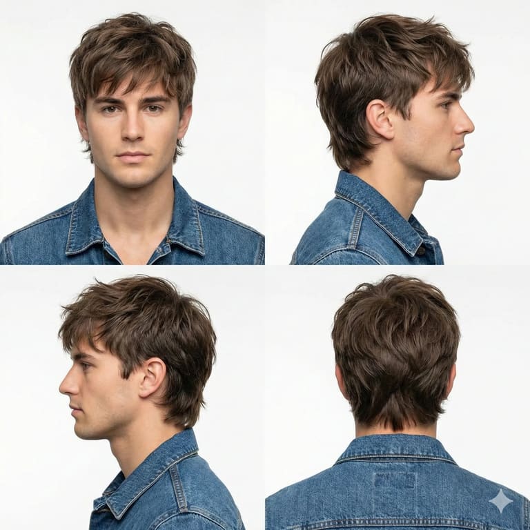 Classic Wolf Cut Hairstyle