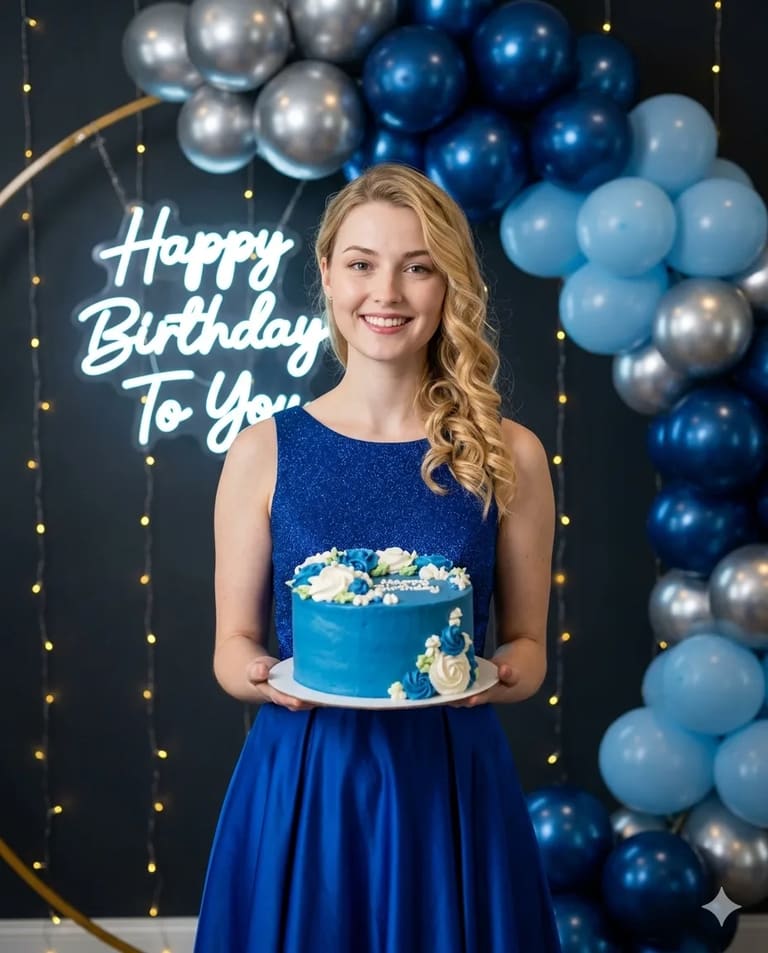 Blue-Themed Birthday Celebration