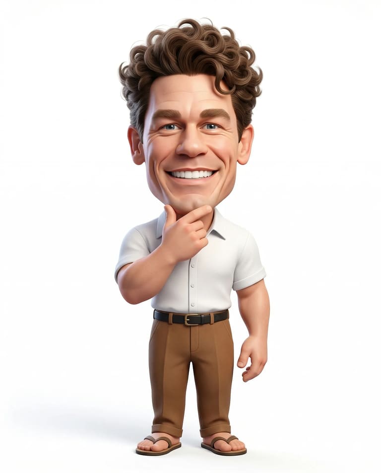 Smiling 3D Caricature