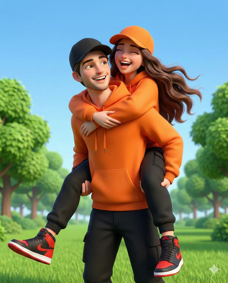 Joyful Piggyback AI Image Prompt Result