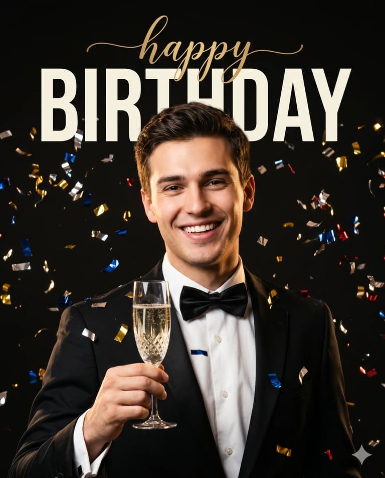 A Dapper Birthday Toast