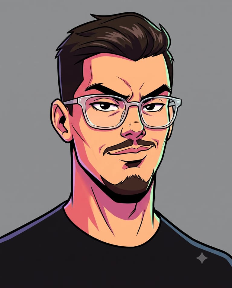 2D Comic Style Boy Avatar | Male Portrait