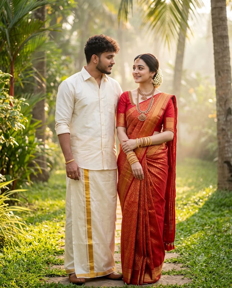 Traditional Kerala Couple
