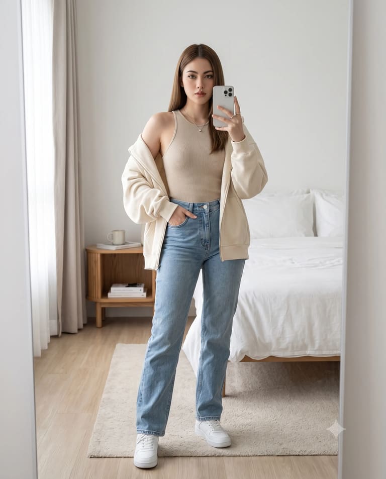 Girl Mirror Selfie