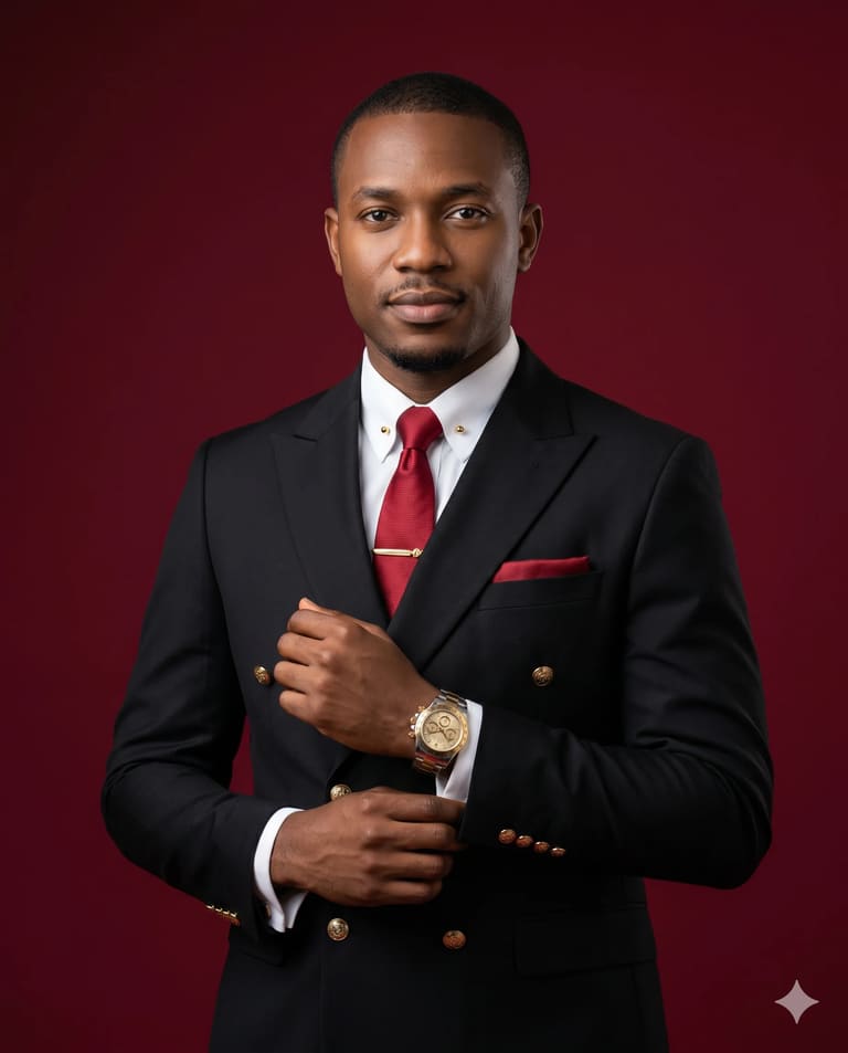 Sartorial Precision in Red