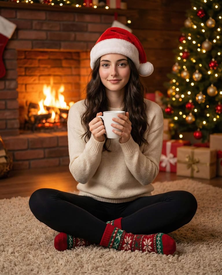 Fireplace Glow & Cocoa to Go