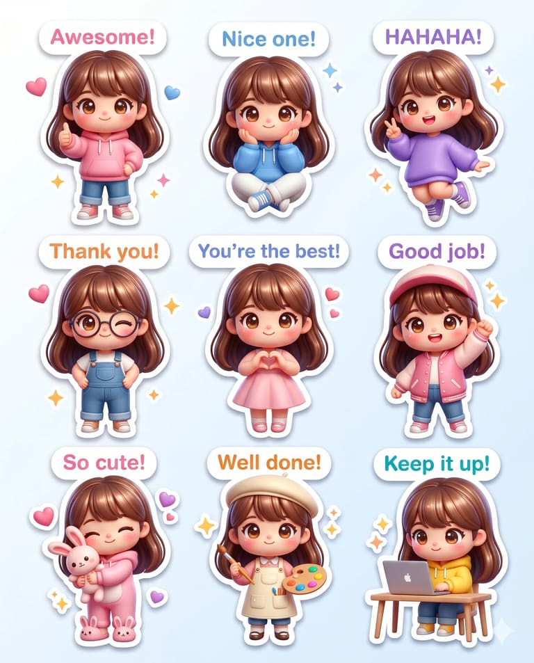 Chibi Girl Expression Pack