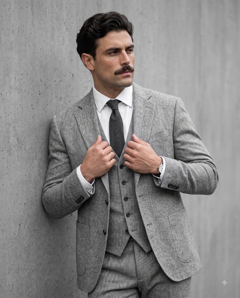 Grey Suit Aesthetic AI Prompt AI Image Prompt Result