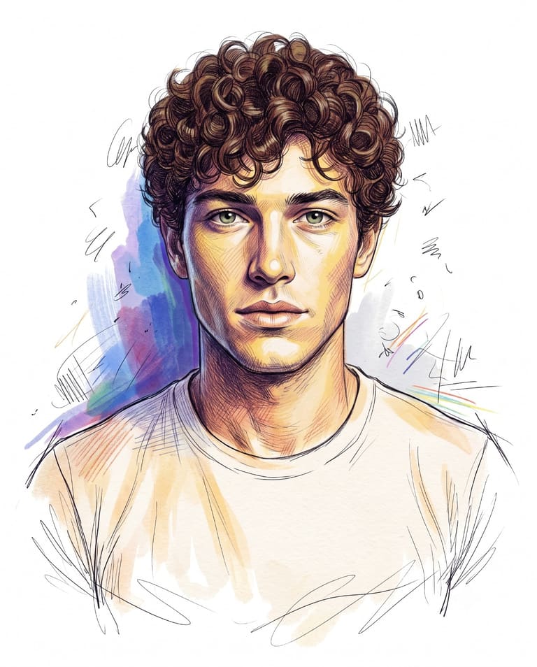 Crosshatched Portrait