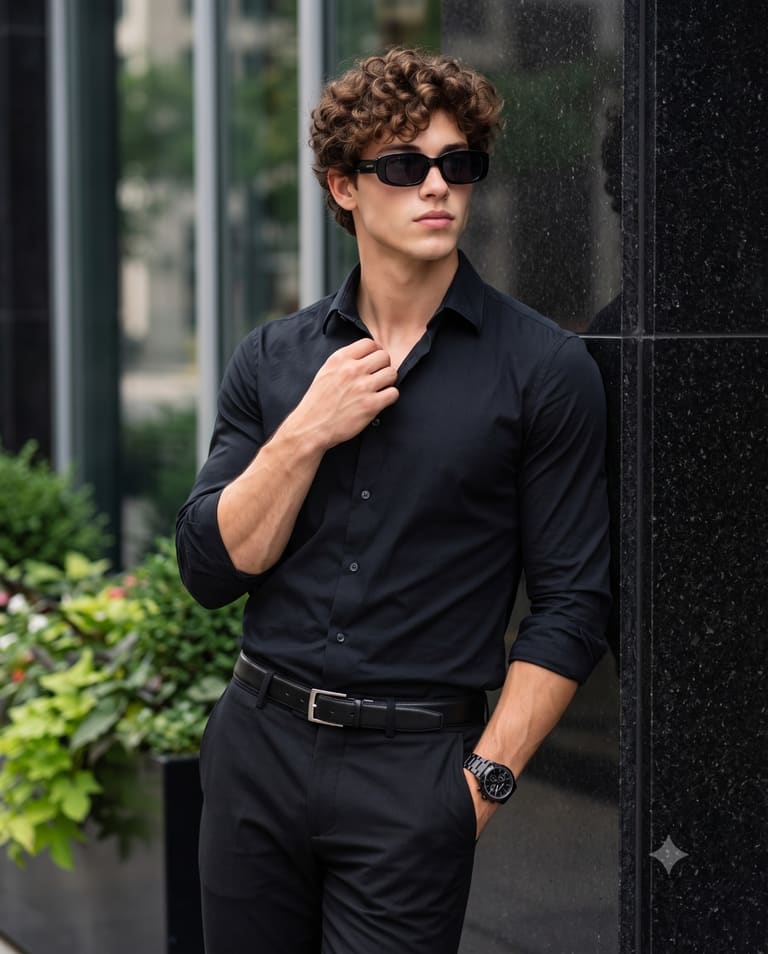 Sleek Monochromatic Urban Fashion