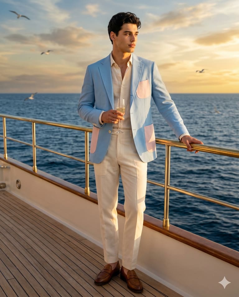 Golden Hour on the Yacht Deck