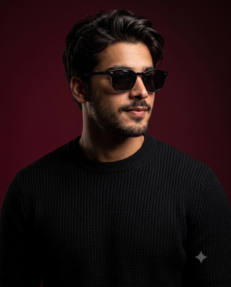 Profile in Maroon Studio