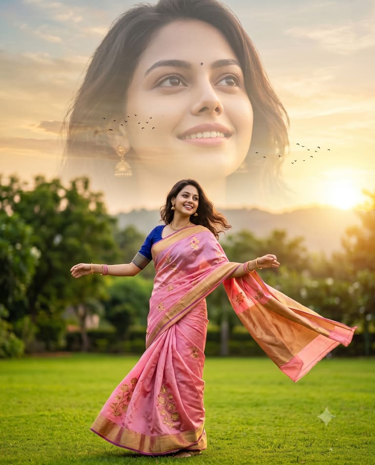 Dreams in Pink Silk Saree