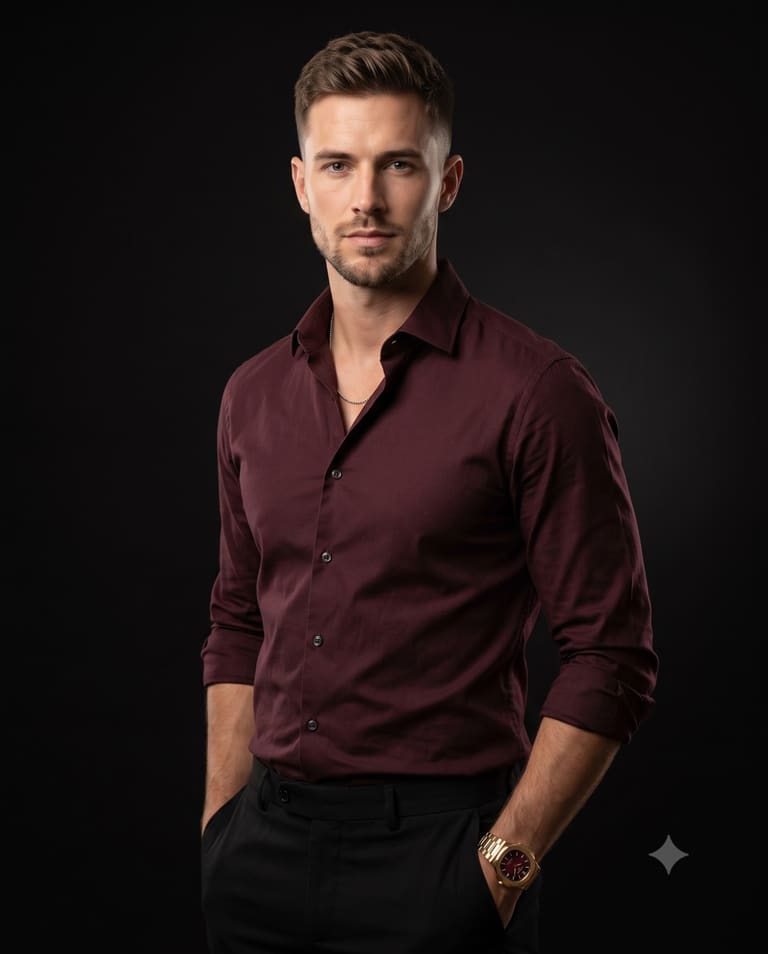 The Maroon Button-Down