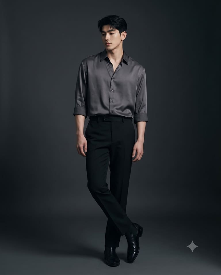 The Grey Shirt Portrait AI Image Prompt Result