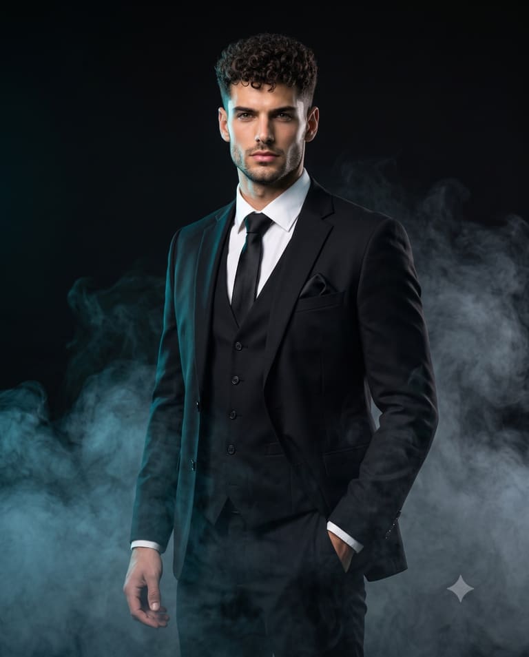 Dark and Moody Men's Fashion Portrait