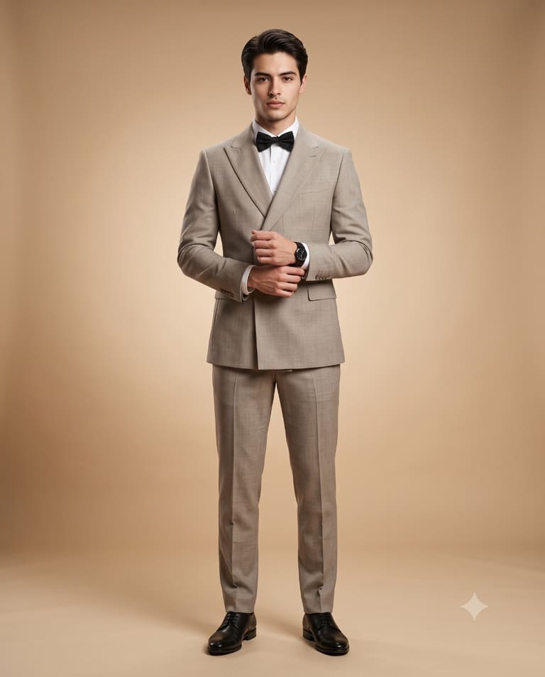 Premium Studio Portrait of Man in Elegant Attire