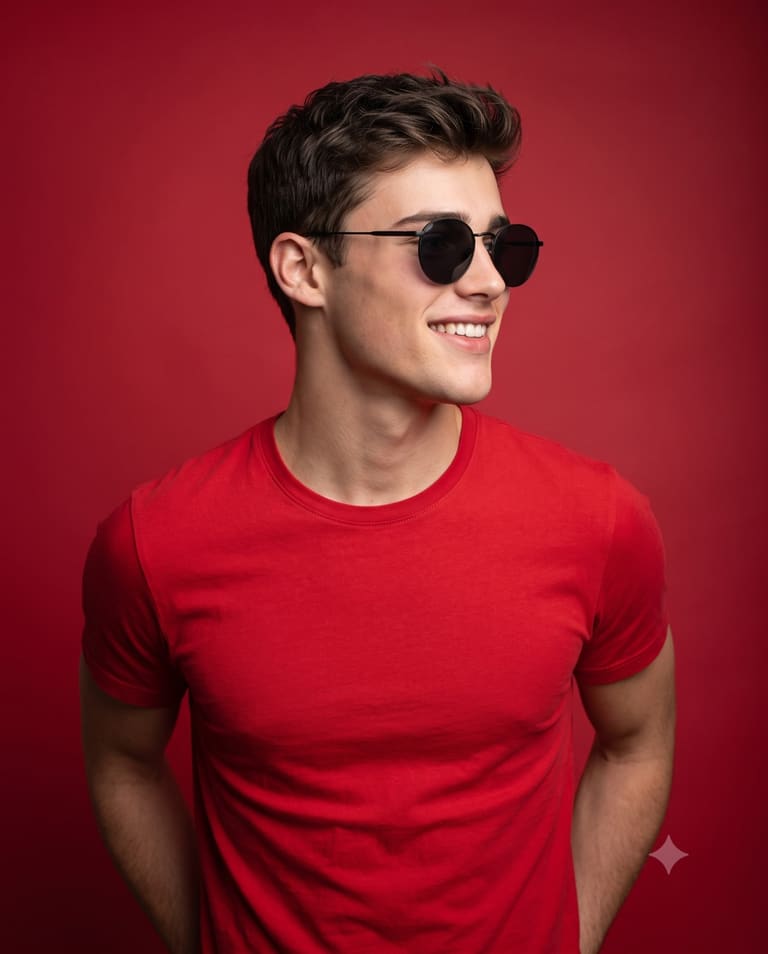 Profile in Red