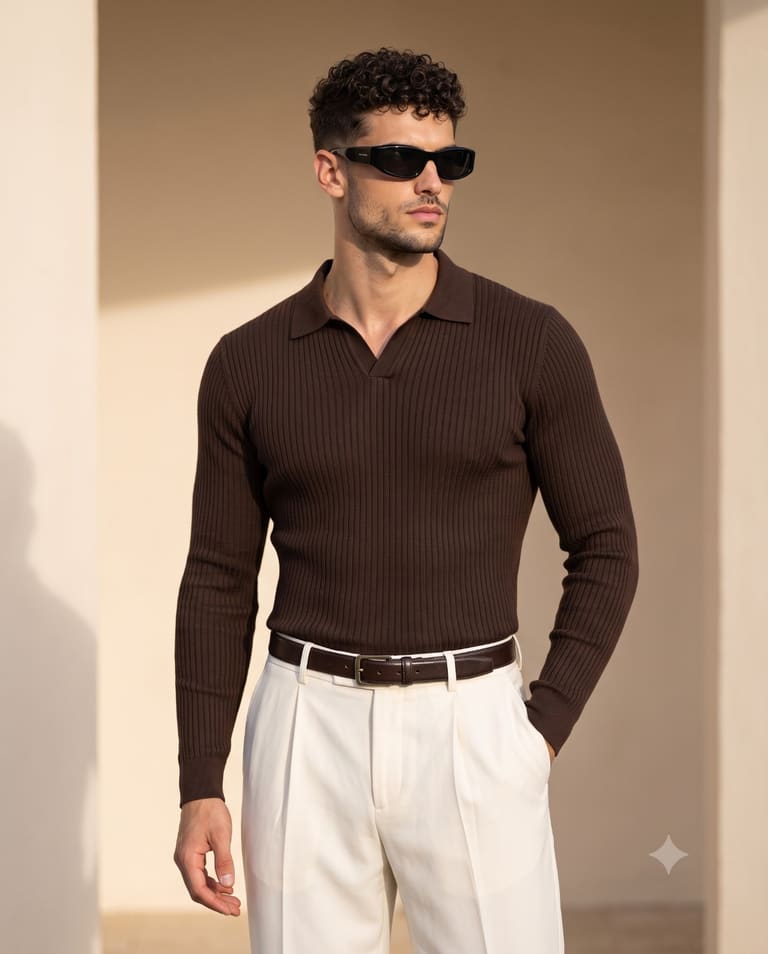 Quiet Luxury Menswear Fashion Portrait