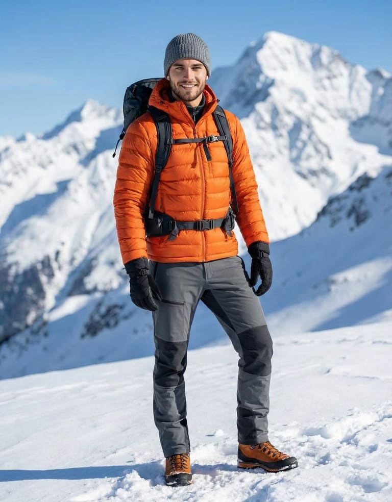 Winter Trekker in the Alps