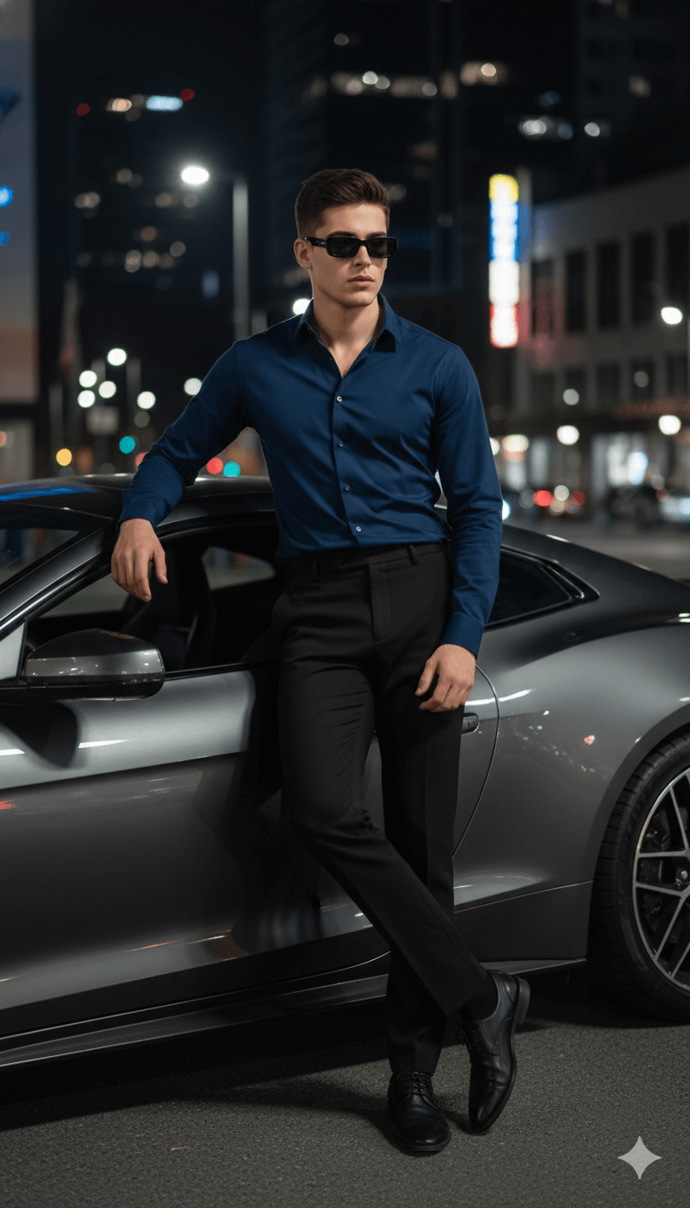 Car at night AI Photo Editing Prompt for Gemini