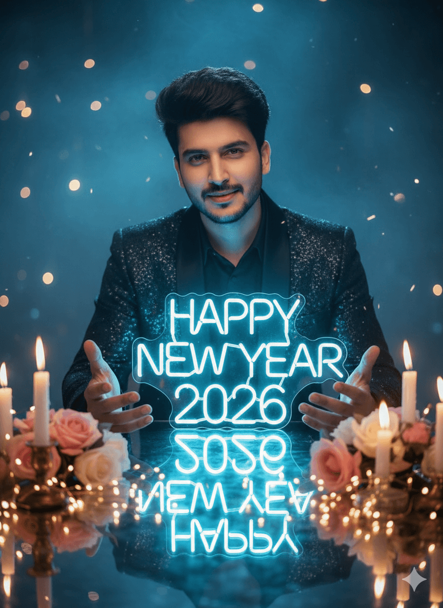 New Year Portrait Glow AI Photo Editing Prompt for Gemini