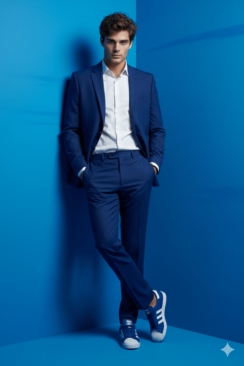 Electric Blue Style AI Photo Editing Prompt for Gemini