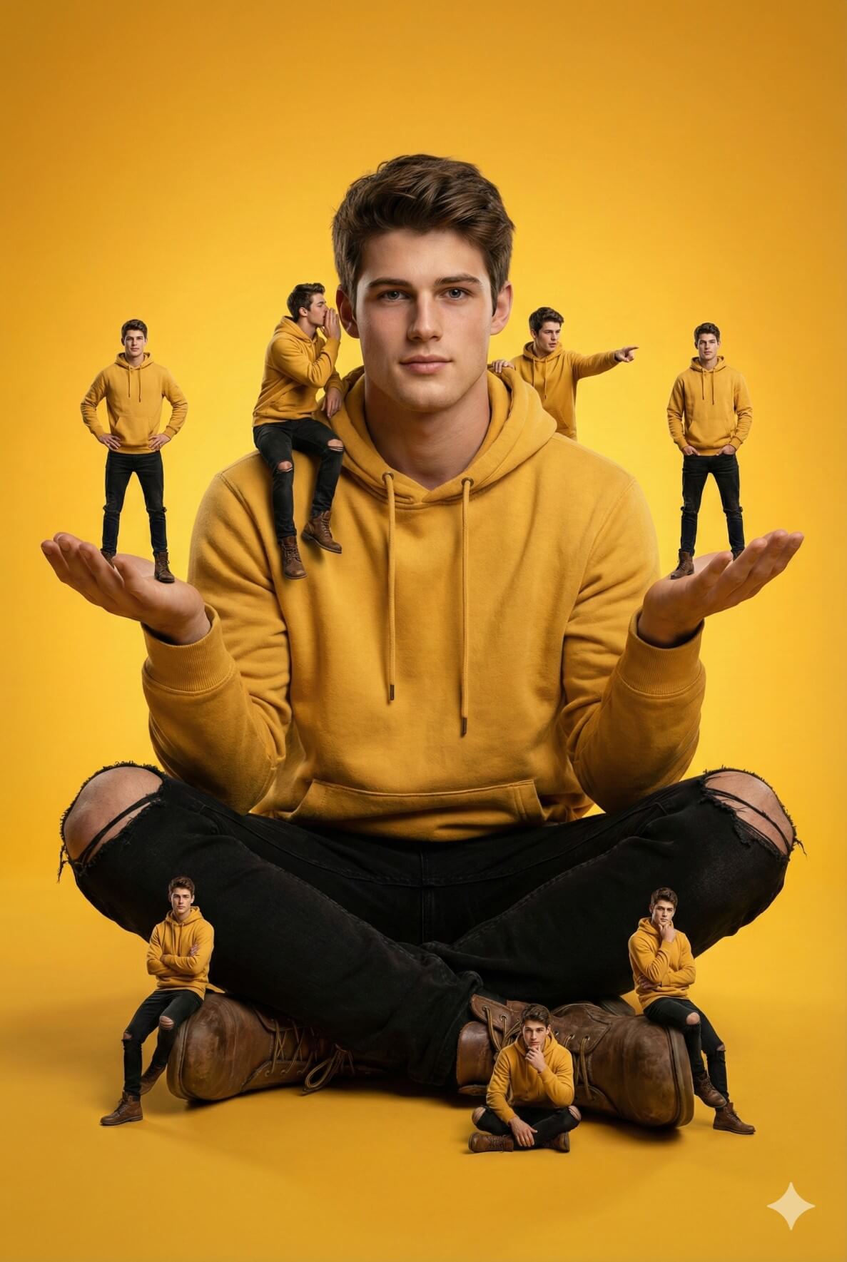 Me, Myself, and Us AI Photo Editing Prompt for Gemini