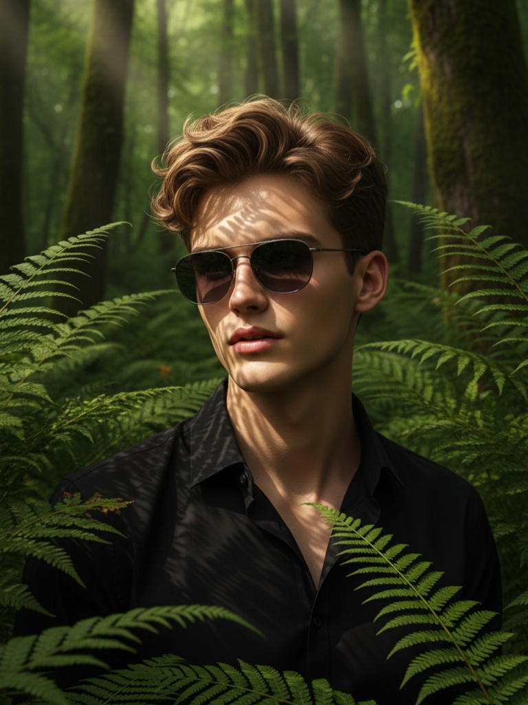 Lost in the Light and Leaves AI Photo Editing Prompt for Gemini